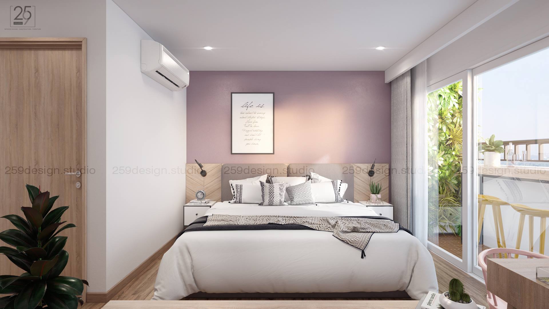 Mẫu thiết kế nội thất căn hộ đẹp với điểm nhấn màu pastel - Nhà Đẹp Số (12)